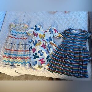 Lot 3 Hanna Andersson, peek, tucker tate Multicolor Patterned Kids Dresses